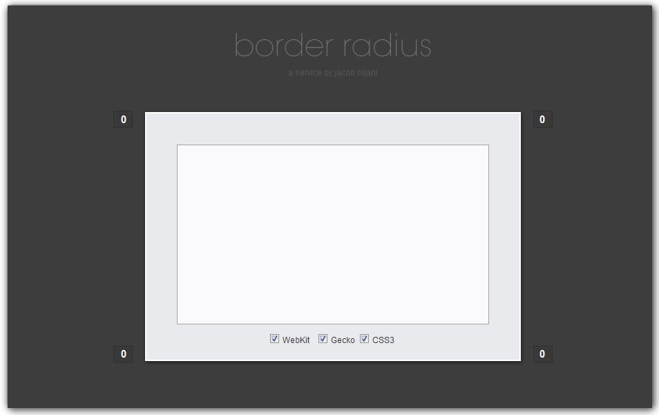 The Ultimate Collection of CSS Generators 210 CSS Border Radius Generator