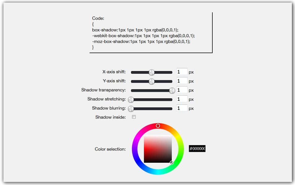 The Ultimate Collection of CSS Generators 253 CSS Box Shadow Online Generator
