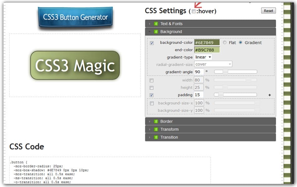 The Ultimate Collection of CSS Generators 92 CSS Drive CSS3 Button Generator