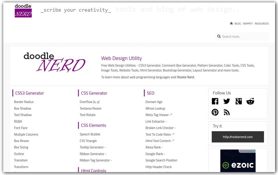 The Ultimate Collection of CSS Generators 21 CSS Generators | Doodle Nerd