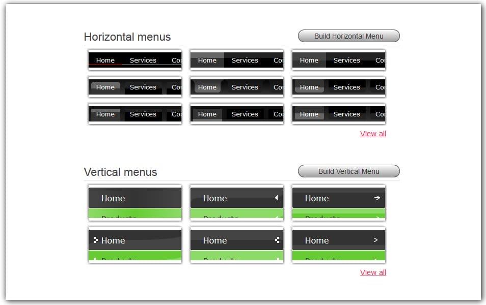 The Ultimate Collection of CSS Generators 304 CSS Menu Builder