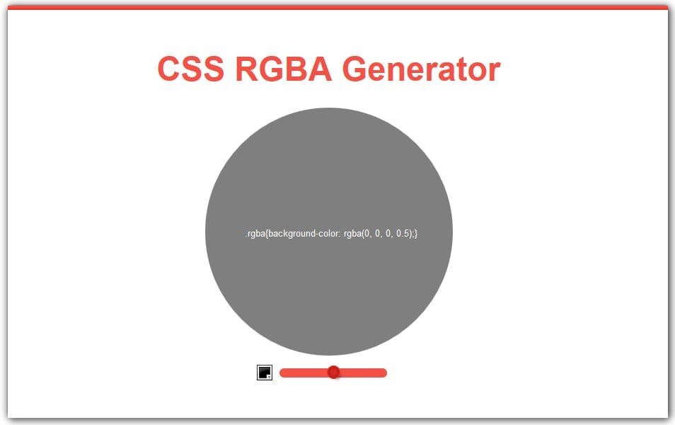 The Ultimate Collection of CSS Generators 278 CSS RGBA