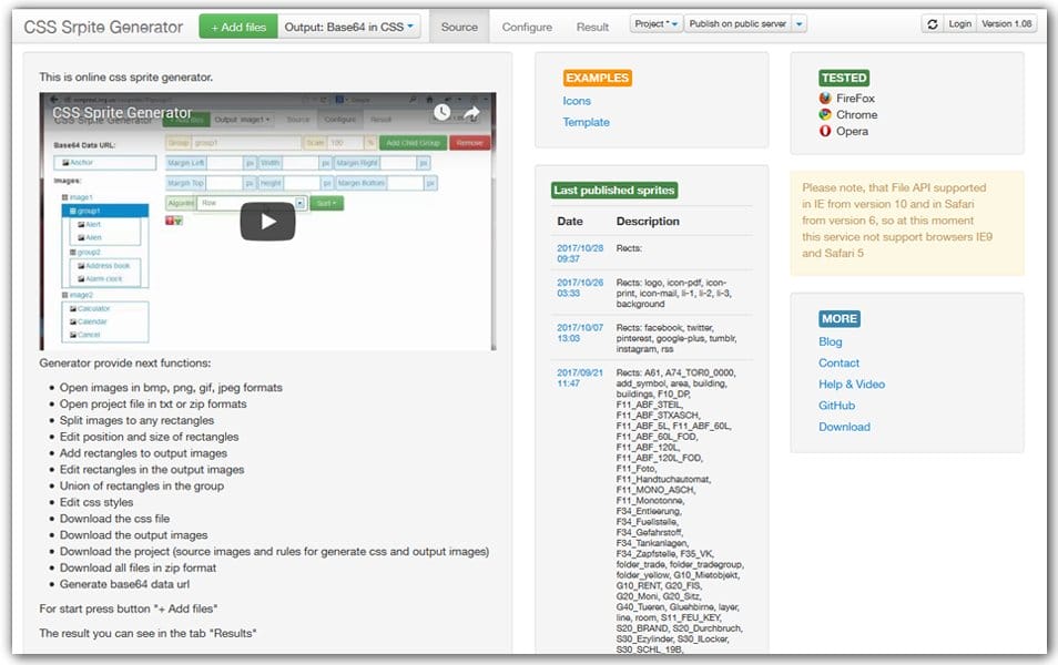 The Ultimate Collection of CSS Generators 101 CSS Sprite Generator