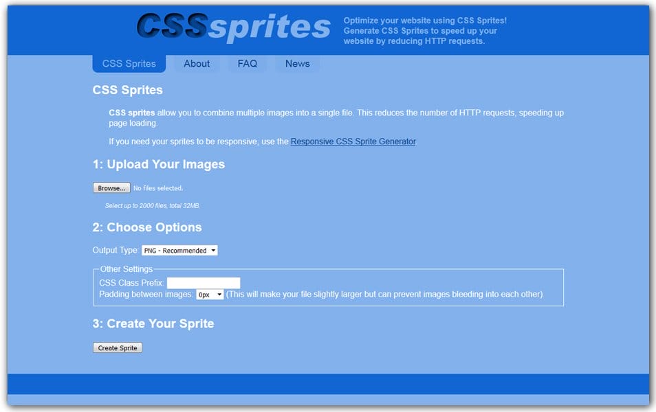 The Ultimate Collection of CSS Generators 103 CSS Sprite Generator
