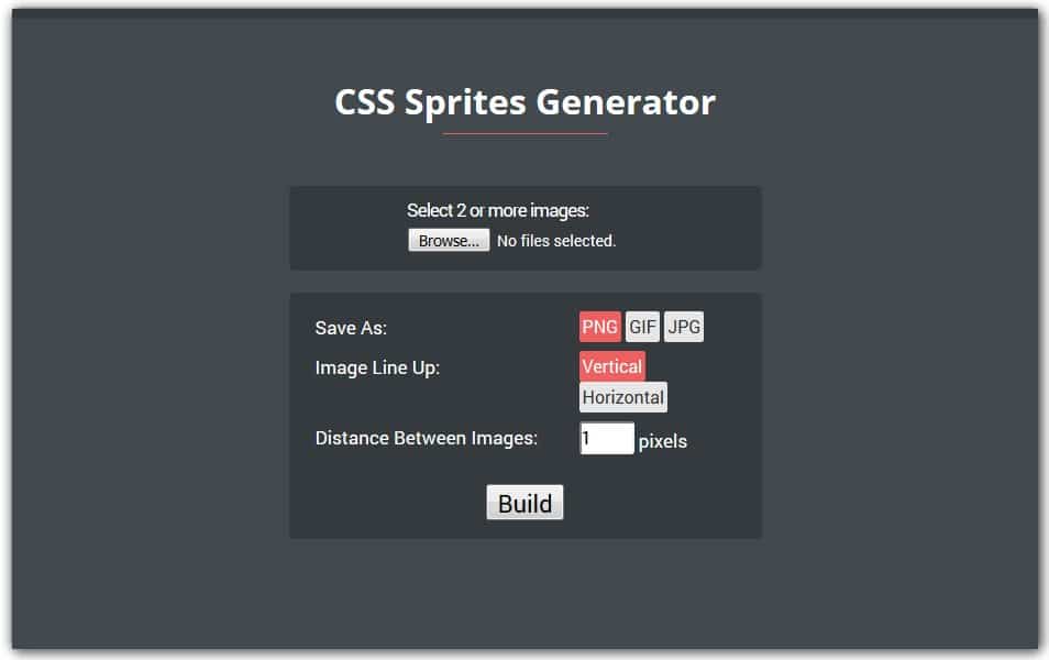 The Ultimate Collection of CSS Generators 111 CSS Sprites Generator | GiftOfSpeed