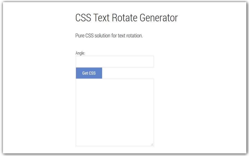 The Ultimate Collection of CSS Generators 343 CSS Text Rotate Generator | Modmacro