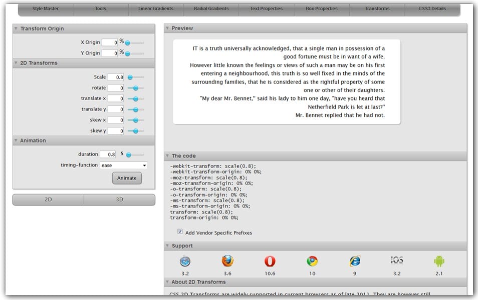 The Ultimate Collection of CSS Generators 261 CSS Transform | westciv