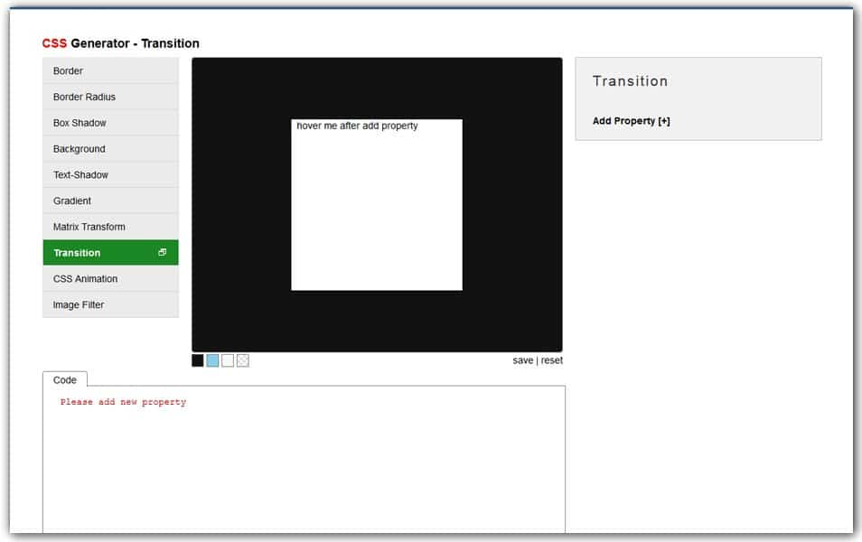 The Ultimate Collection of CSS Generators 270 CSS Transition Generator | AngryTools