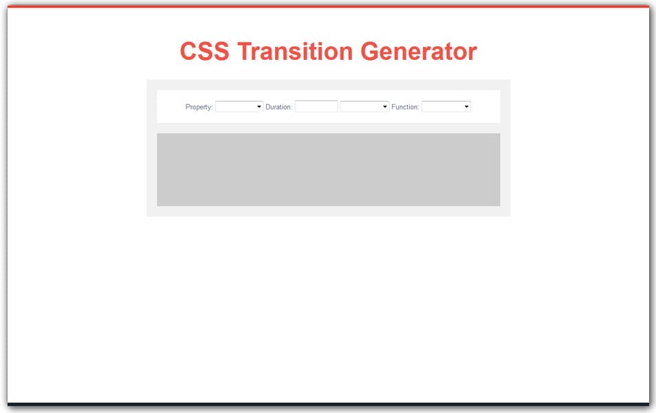 The Ultimate Collection of CSS Generators 272 CSS Transition Generator | CSS3 Developers