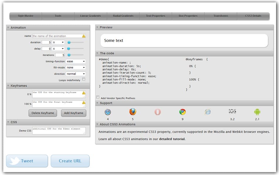 The Ultimate Collection of CSS Generators 36 CSS3 Animations | Westciv