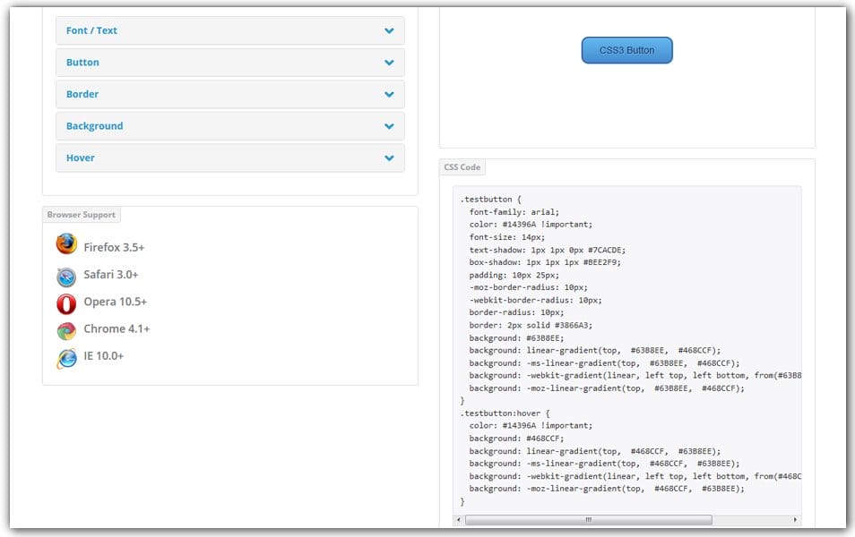 The Ultimate Collection of CSS Generators 91 CSS3 Button Generator | CSS Portal