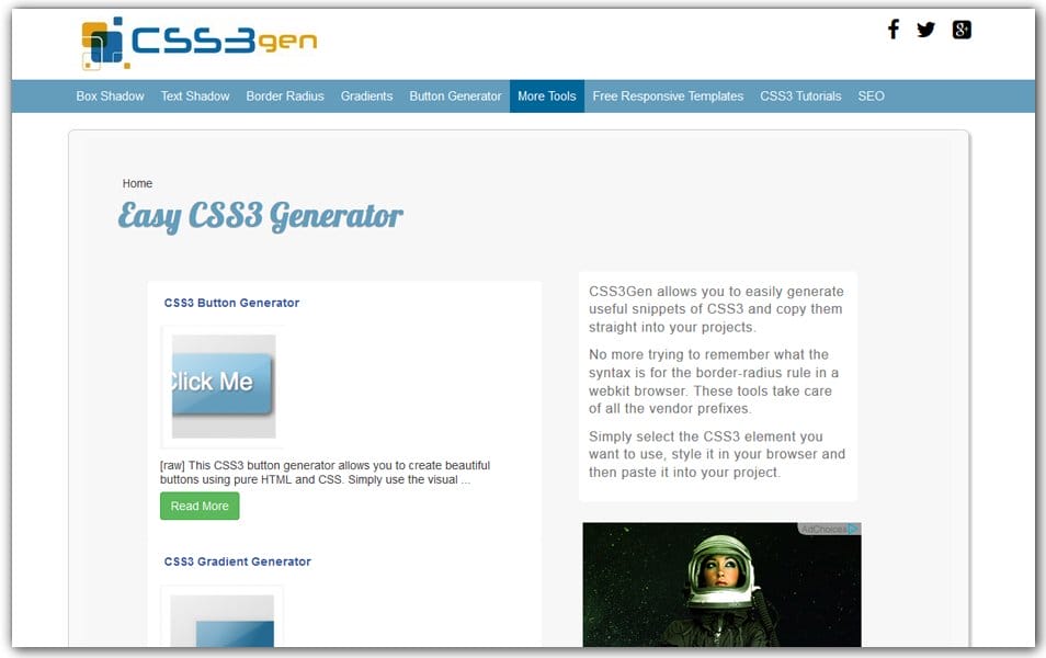 The Ultimate Collection of CSS Generators 7 CSS3 Generator | CSS3Gen