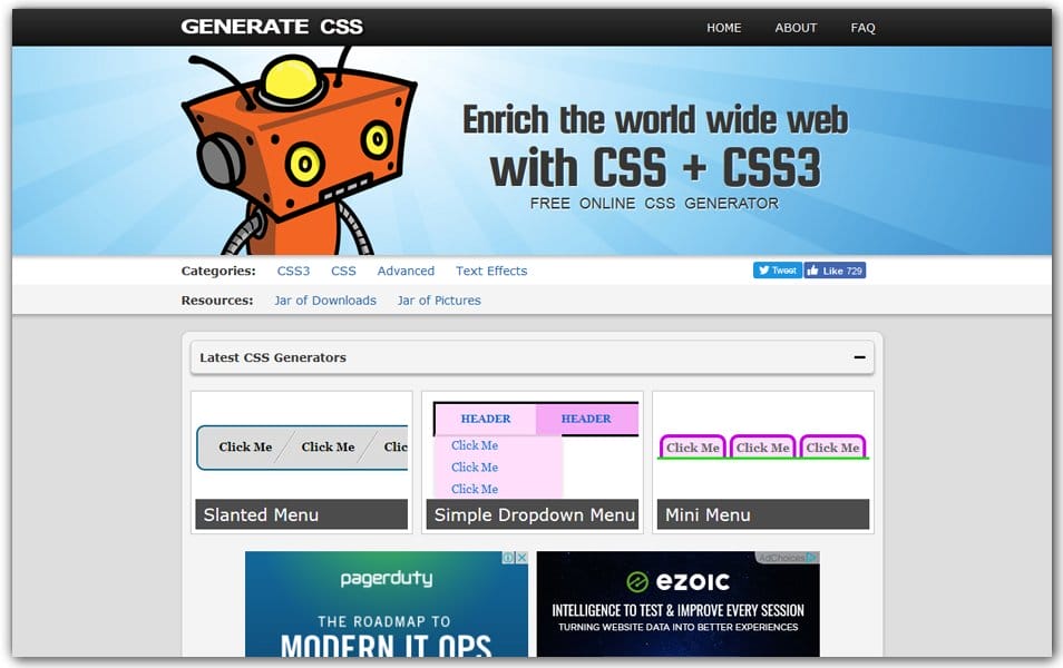 The Ultimate Collection of CSS Generators 24 CSS3 Generator | Generate CSS