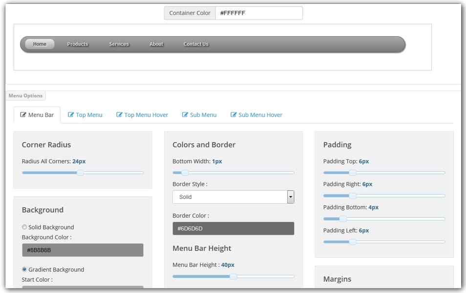 The Ultimate Collection of CSS Generators 300 CSS3 Menu Generator | CSS Portal