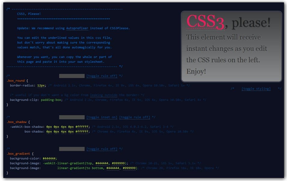 The Ultimate Collection of CSS Generators 9 CSS3 Please!