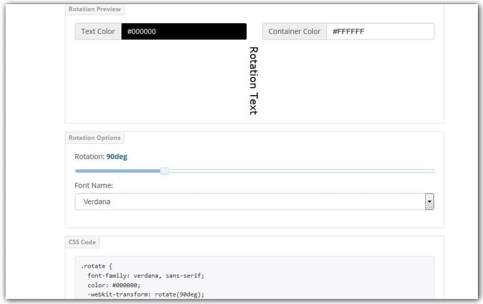 The Ultimate Collection of CSS Generators 341 CSS3 Text Rotate Generator | CSS Portal