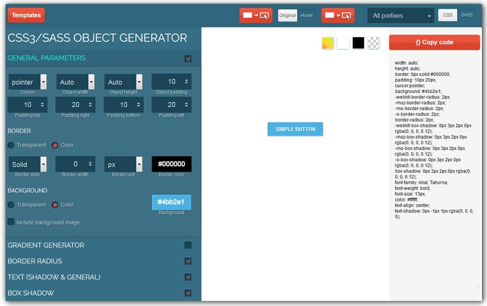 The Ultimate Collection of CSS Generators 196 CSS3 Text Shadow Generator | CSS Tool