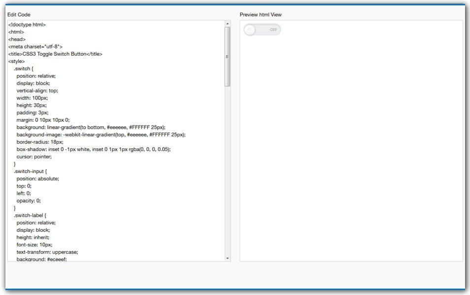 The Ultimate Collection of CSS Generators 330 CSS3 Toggle Switch Button | HTML Lion