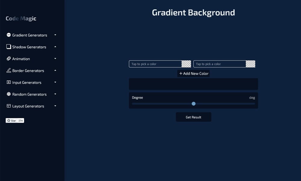 The Ultimate Collection of CSS Generators 73 Code Magic Gradient Background Generator