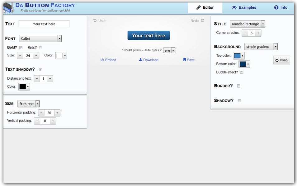 The Ultimate Collection of CSS Generators 89 Da Button Factory