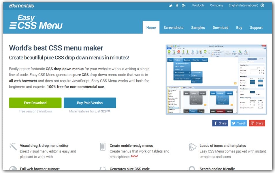 The Ultimate Collection of CSS Generators 307 Easy CSS Menu Maker