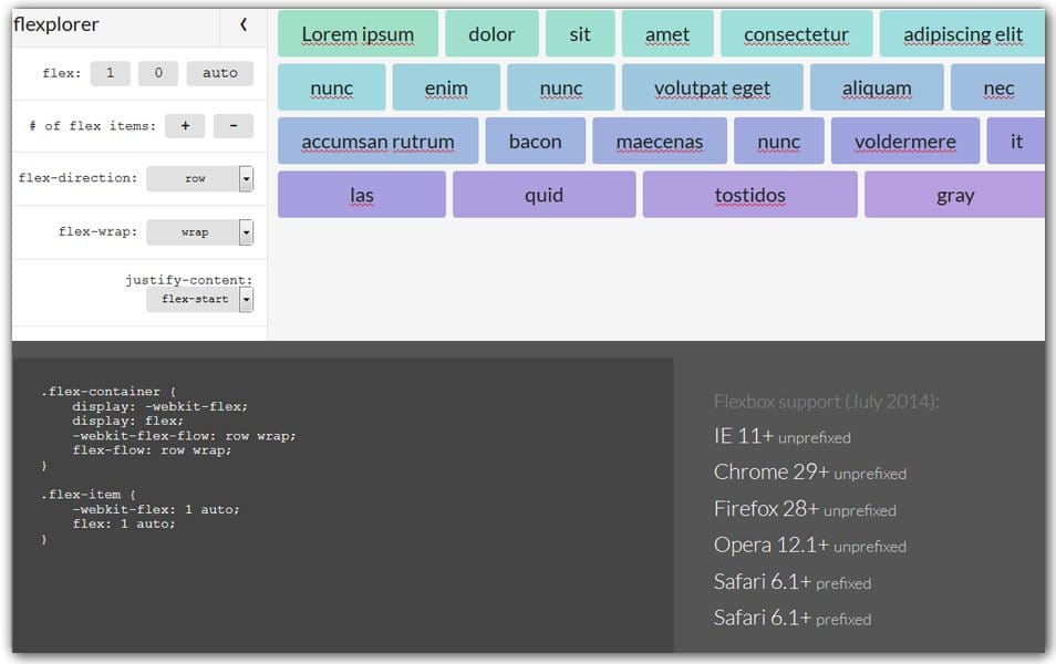 The Ultimate Collection of CSS Generators 160 Flexplorer