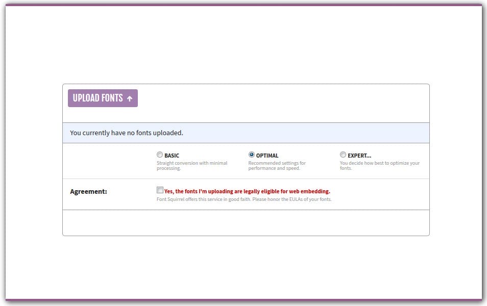 The Ultimate Collection of CSS Generators 201 Font Squirrel Webfont Generator