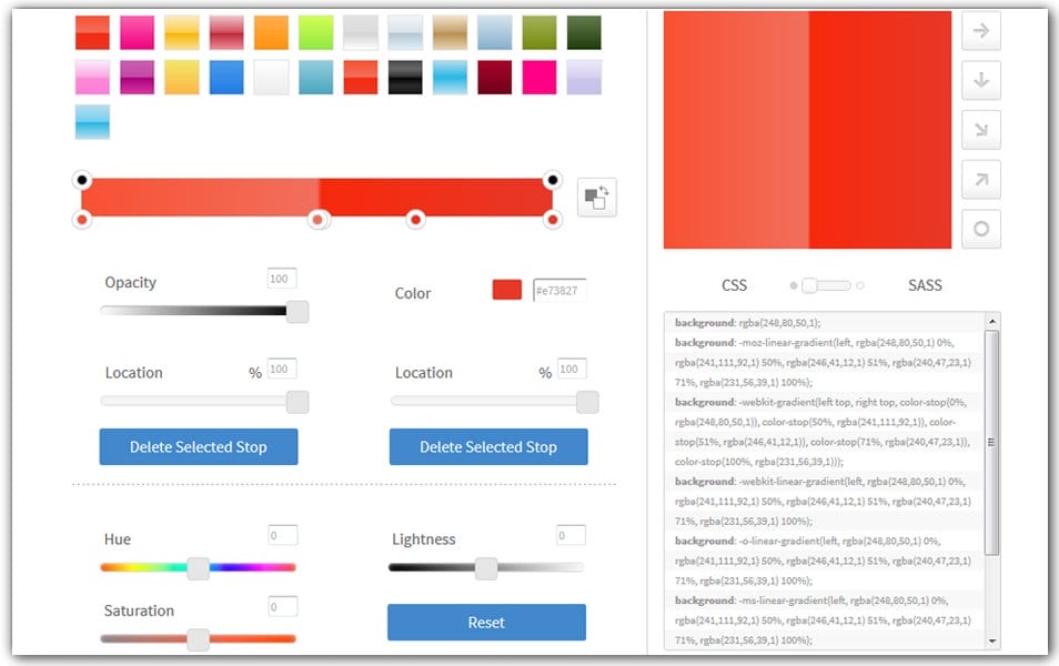 The Ultimate Collection of CSS Generators 53 Gradient CSS Generator | CSSmatic