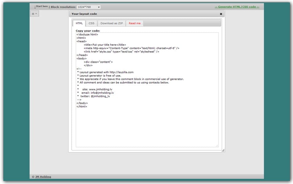 The Ultimate Collection of CSS Generators 120 Layzilla Layout Generator