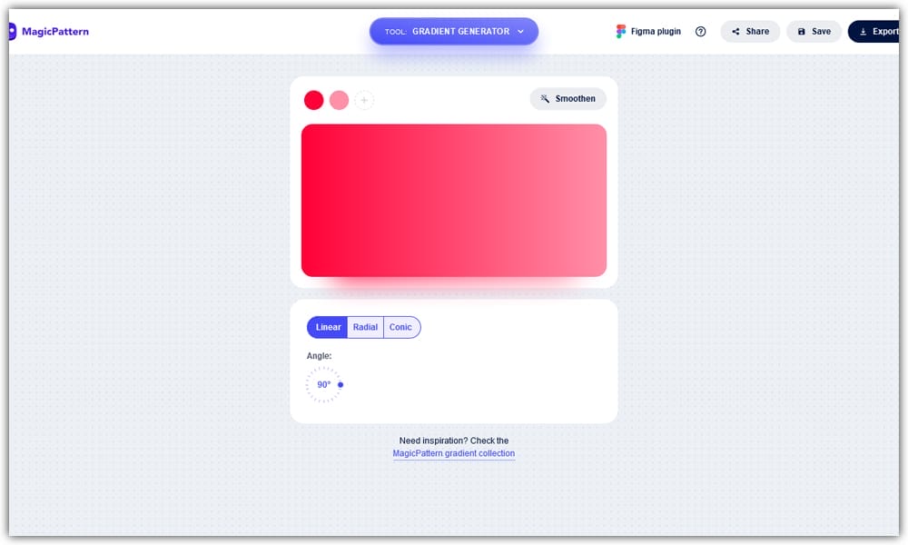 The Ultimate Collection of CSS Generators 78 MagicPattern CSS Gradient Generator