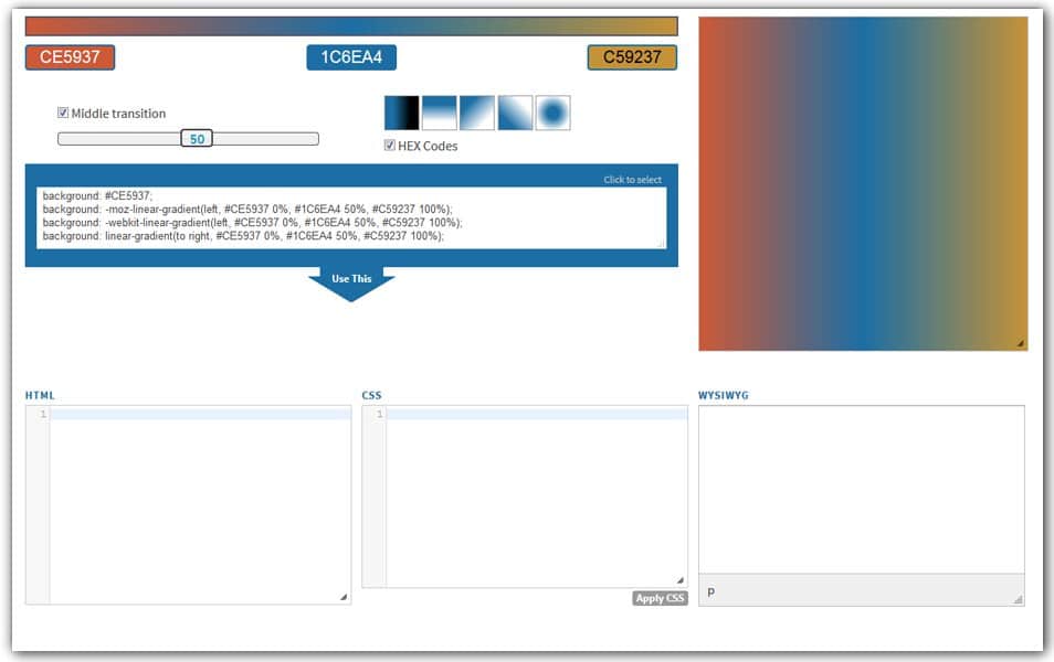 The Ultimate Collection of CSS Generators 58 Online Gradient CSS Generator