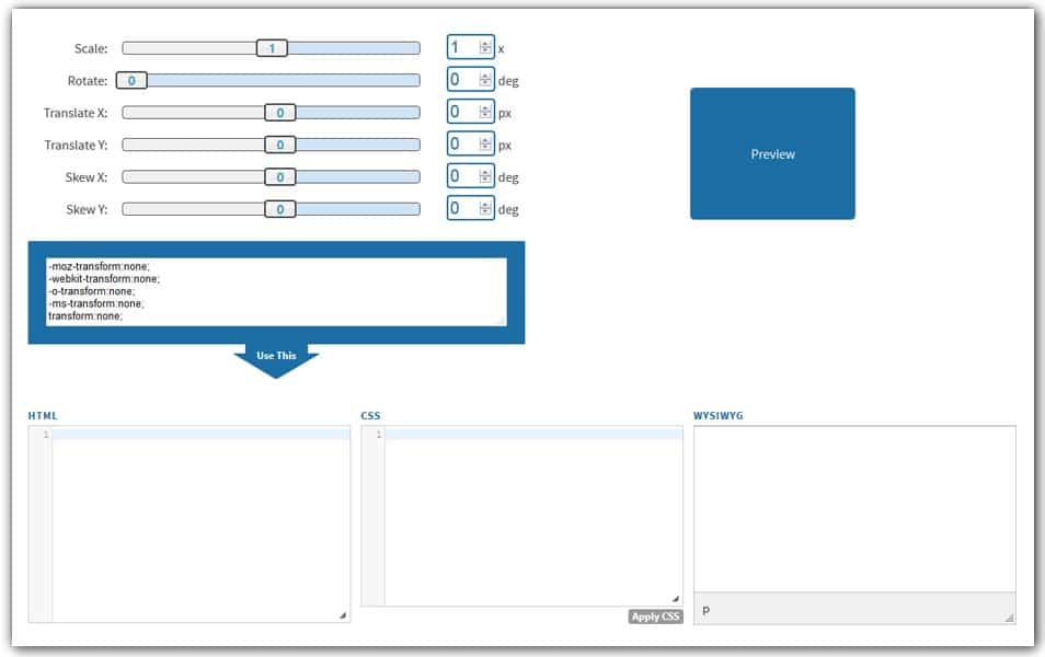 The Ultimate Collection of CSS Generators 265 Online Transform CSS Generator