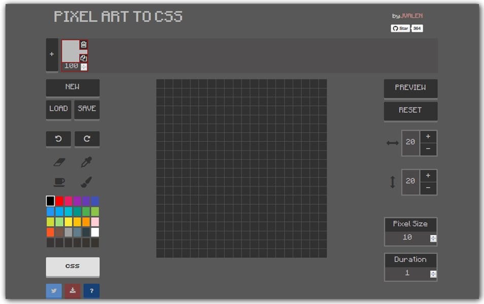 The Ultimate Collection of CSS Generators 358 Pixel Art to CSS