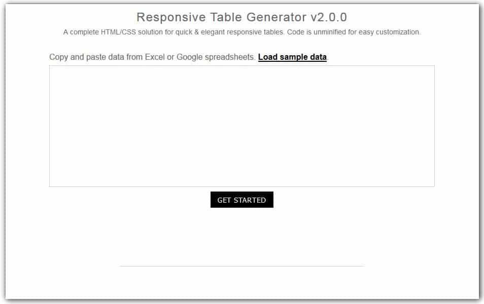 The Ultimate Collection of CSS Generators 179 Responsive Table Generator
