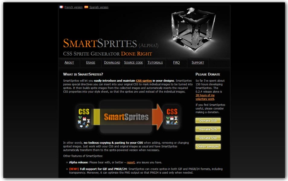 The Ultimate Collection of CSS Generators 107 SmartSprites