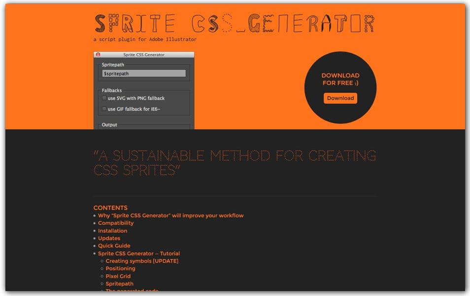 The Ultimate Collection of CSS Generators 113 Sprite CSS Generator