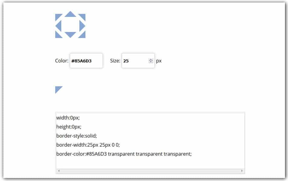 The Ultimate Collection of CSS Generators 365 Triangle Border CSS