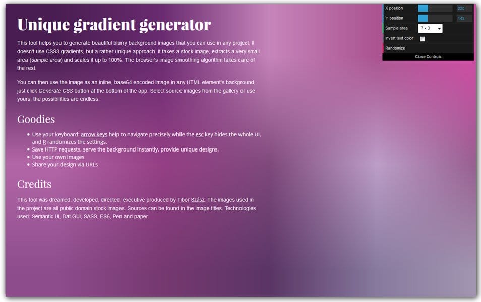 The Ultimate Collection of CSS Generators 70 Unique Gradient Generator
