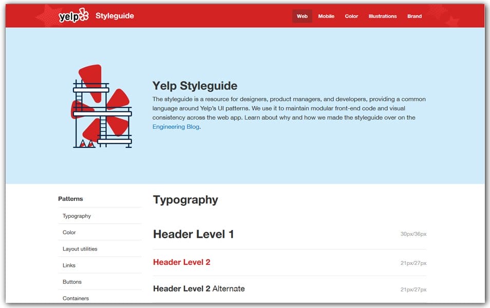 The Ultimate Collection of CSS Generators 376 Yelp Styleguide
