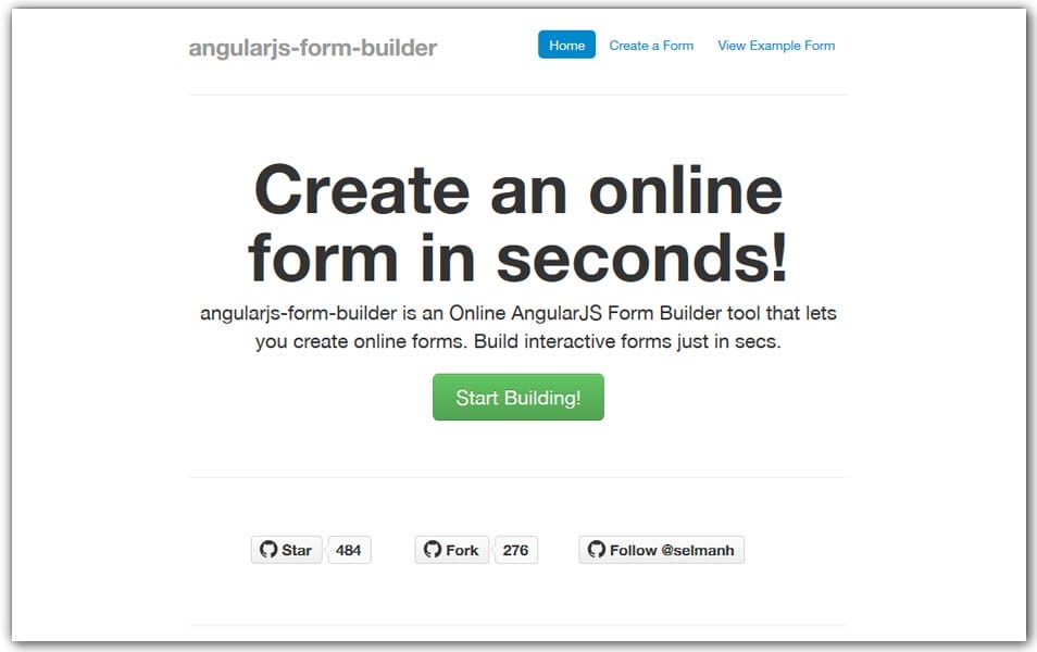 Angular JS Form Builder