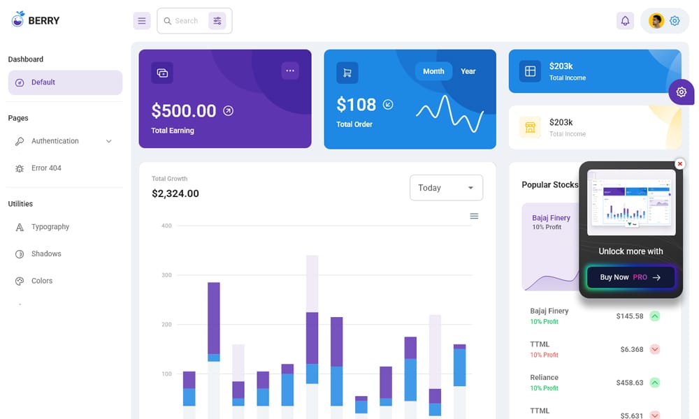 20+ Best Free VueJS Admin Templates 63 Berry Vue Material Admin Template