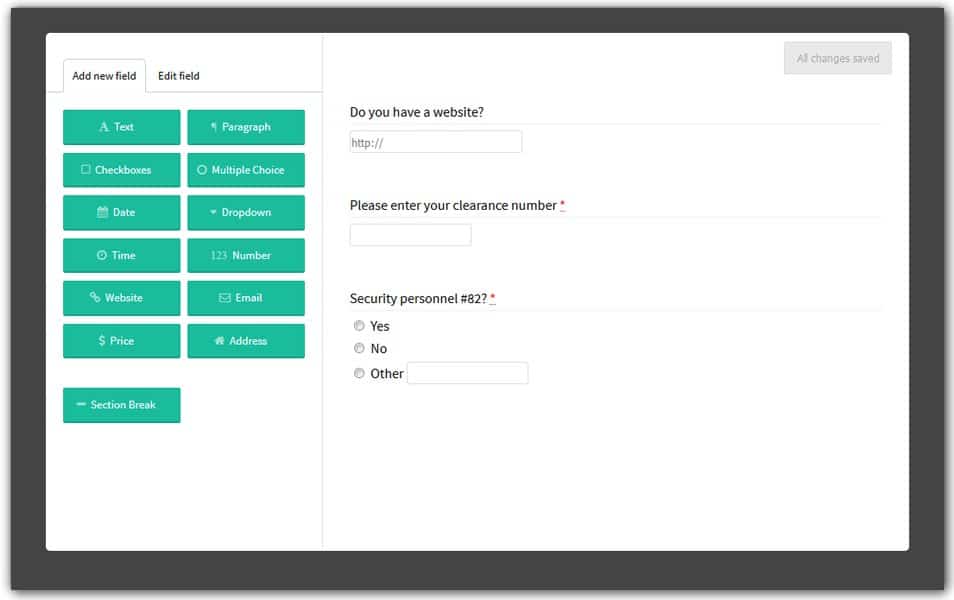 100+ Best Collection of Web Form Builders 39 Formbuilder.js