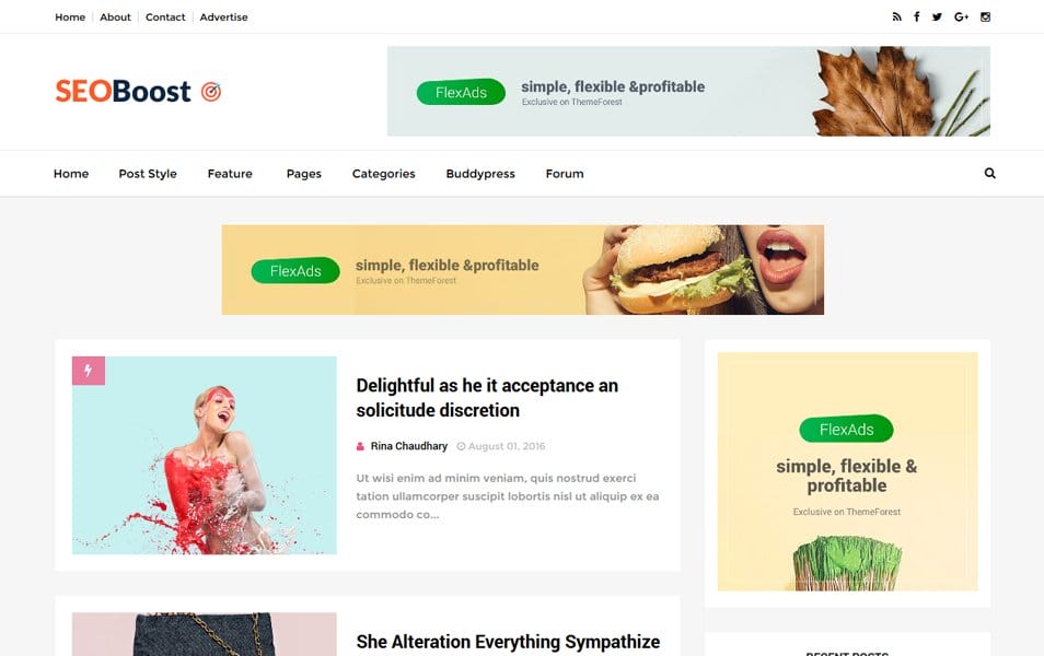 300+ Best Free Responsive Blogger Templates 2025 438 SeoBoost Responsive Blogger Template