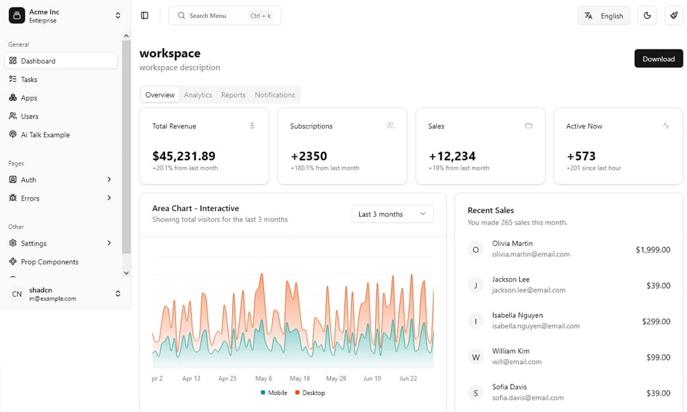 20+ Best Free VueJS Admin Templates 62 Shadcn Vue Admin