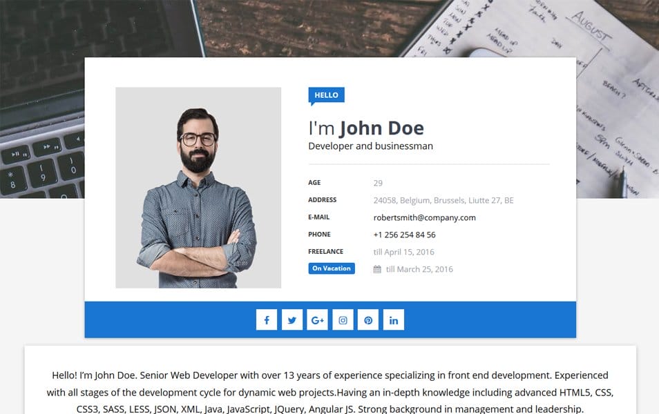 300+ Best Free Responsive Blogger Templates 2025 461 Sora CV Responsive Blogger Template