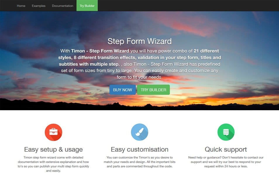 100+ Best Collection of Web Form Builders 44 Timon Step Form