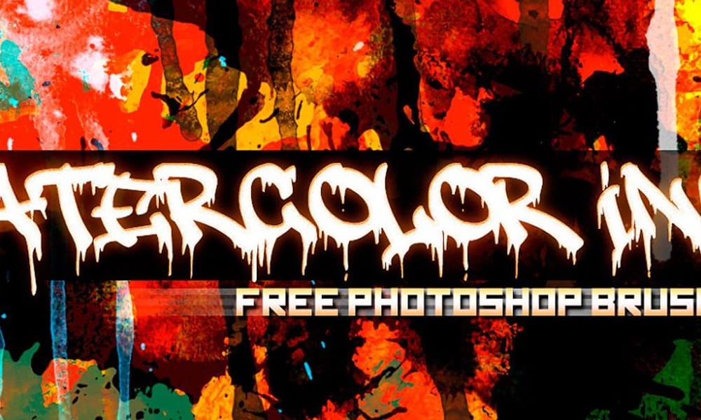 Free Watercolor Photoshop Brushes 53 Watercolor and Ink Brushes for Photoshop