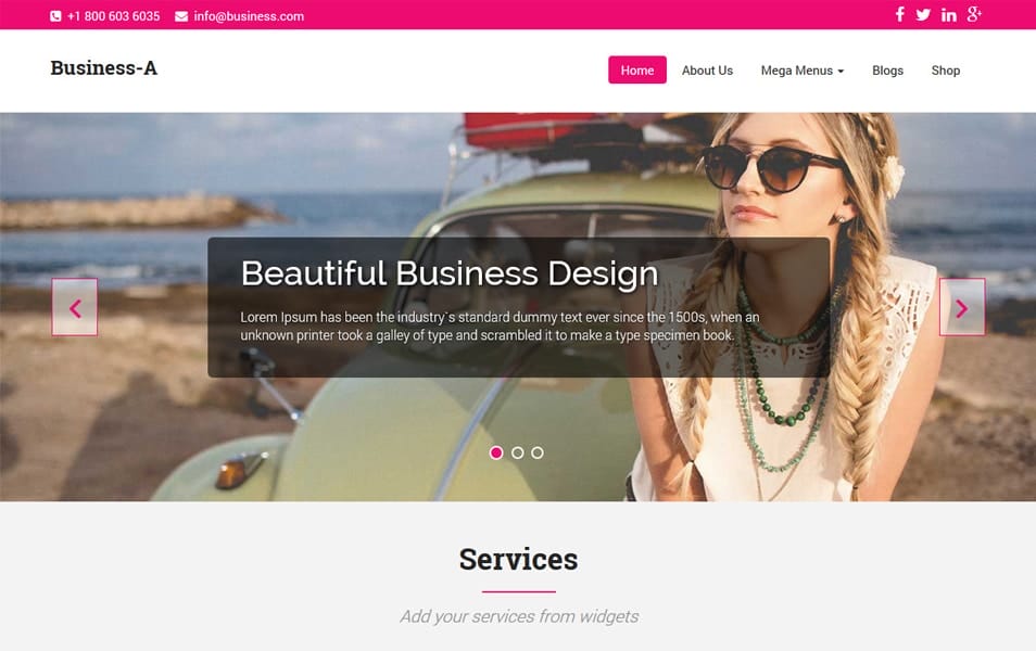 25+ Best Free Multipurpose WordPress Themes 2025 16 Business-A