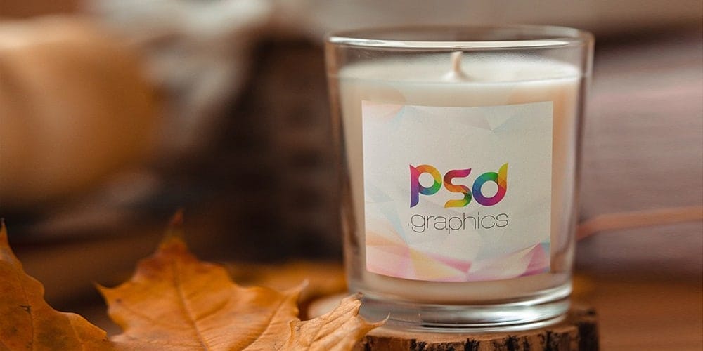 Free Scene Creators and Mockups for Christmas Greetings 55 Christmas Candle Mockup Template