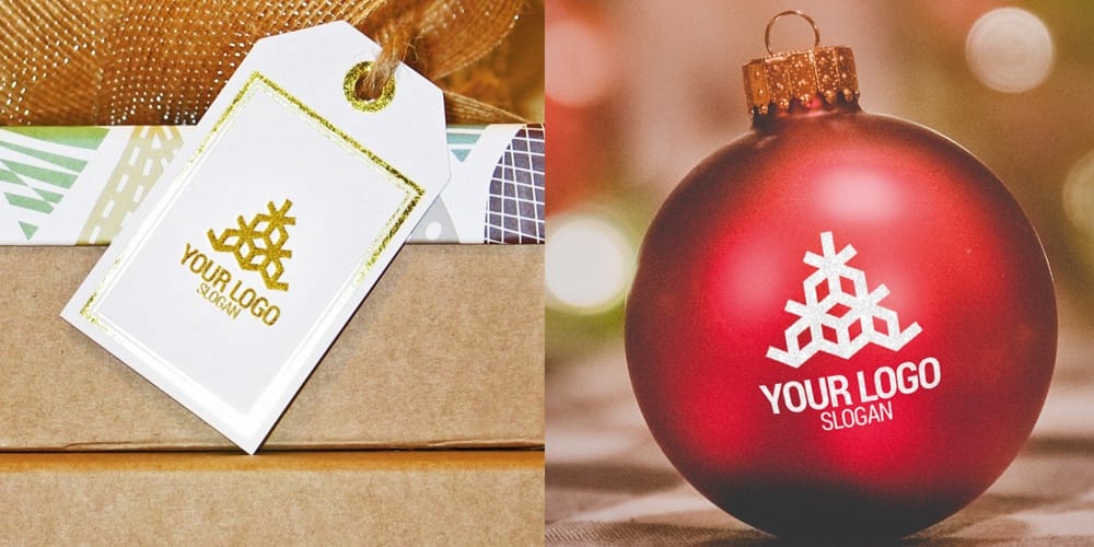 Free Scene Creators and Mockups for Christmas Greetings 33 Christmas Mockups
